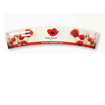 Poppy Appeal - Collection Container Wrap Sticker