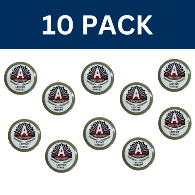 2024 ANZAC Appeal Badges - 10 PACK (Community Collectors)