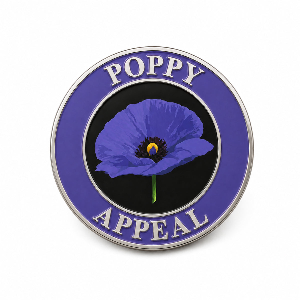 Poppy Appeal Lapel Pins - PURPLE [Bag of 100]