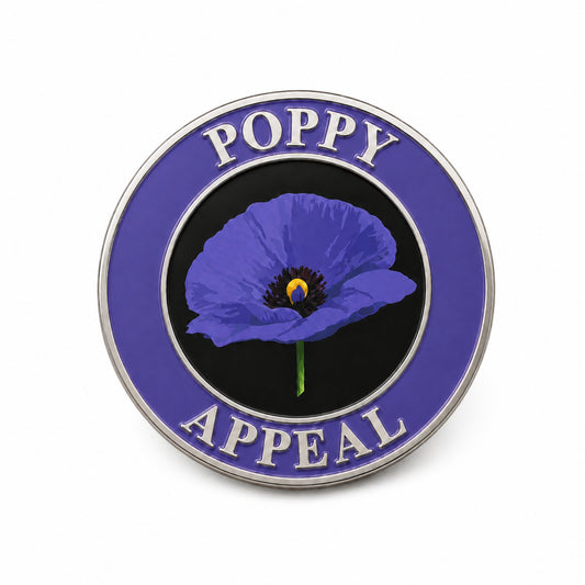 Poppy Appeal Lapel Pins - PURPLE [Bag of 100]